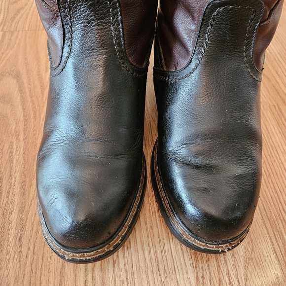 Anfibio Waterproof Leather Boho Plush Lined Fall Winter Boots Multicolor Sz 37. - Picture 6 of 11